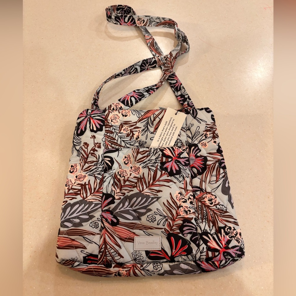 Vera Bradley Ultralight Sun Washed Tropical Hipster Crossbody Bag